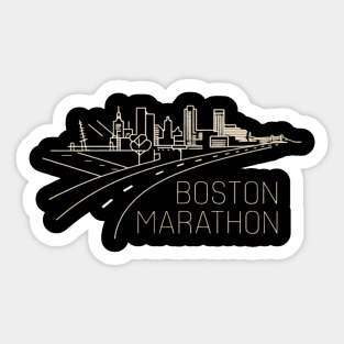 boston marathon Sticker